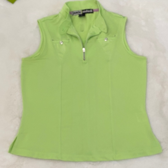 jamie sadock Tops - Jamie Sadock Vibrant Green Sleeveless Tank Top